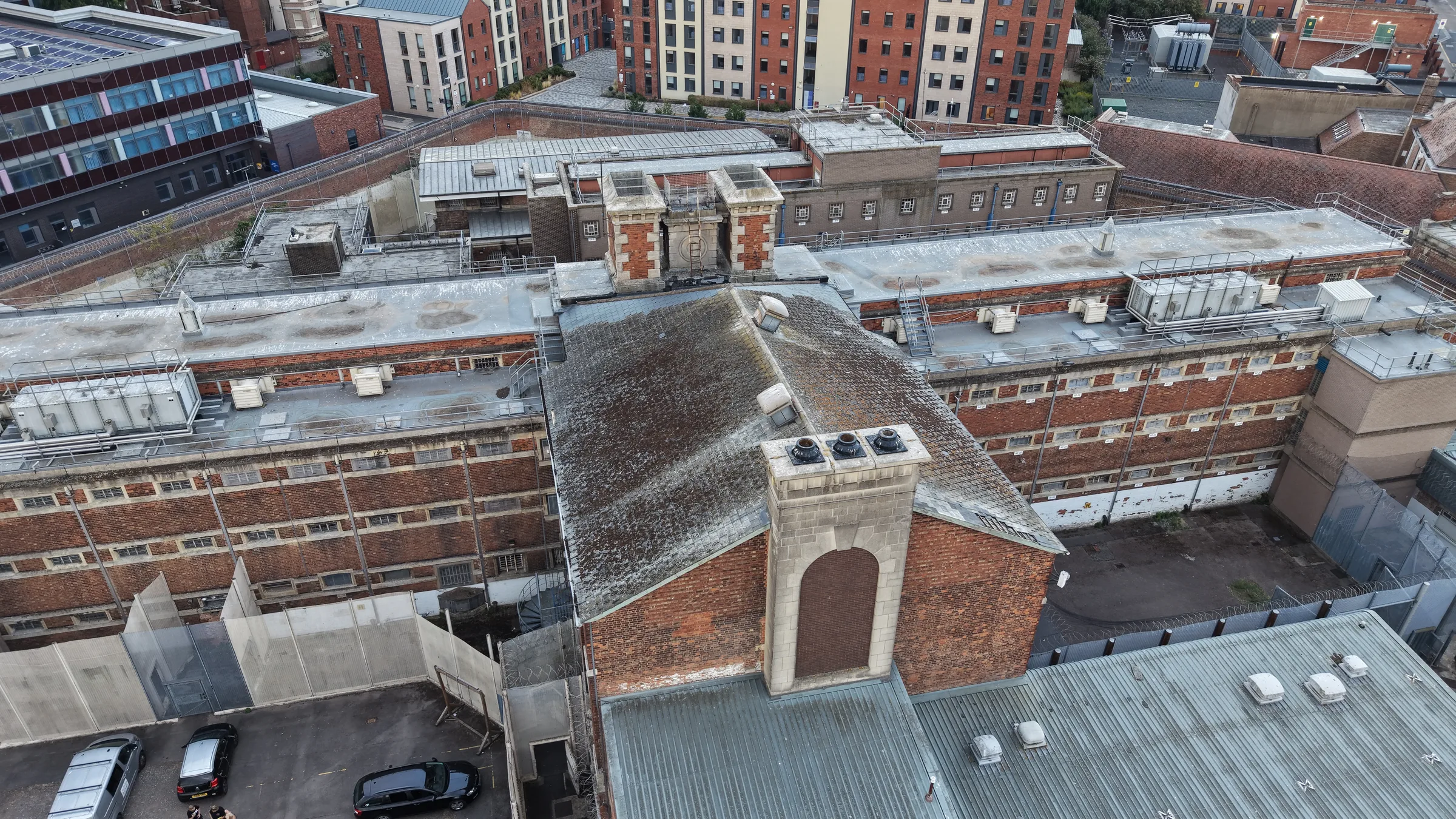 Aerial view of Gloucester Prison